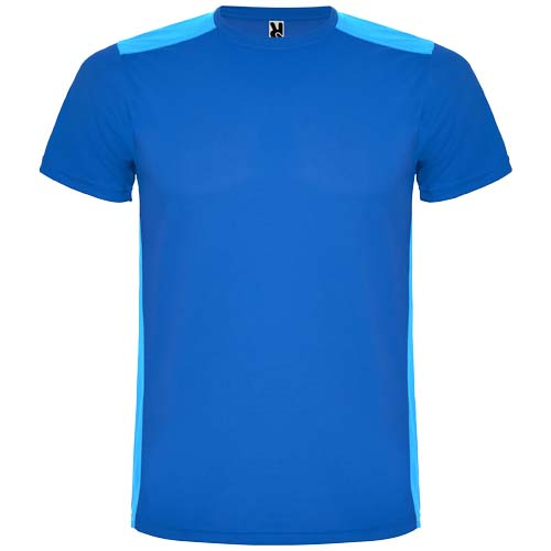 T-shirt sport unisexe personnalisable Detroit ROLY Bleu royal et Royal clair